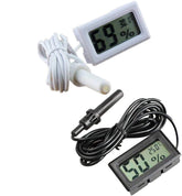 Mini Digital LCD Thermometer Hygrometer with Wire Humidity and Temperature Meter Indoor Black/White